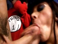 Sluts In Costume Feast On Big Cocks At A Party
