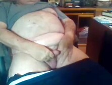 Grandpa Cums On Webcam