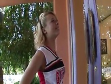 A Lovely Horny Blonde Cheerleader.  Am