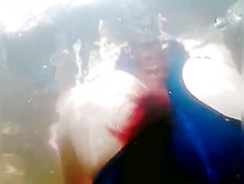 Beautiful Mexican Latina Milf With A Big Ass Underwater
