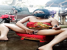 Bangladeshi Girl Akhi Is Bathing And Shaving Her Vagina And Underarm.  Sexy Beautiful Girl With Red Dress Showing Her Wet