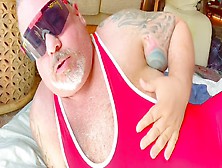 Giant Wrestling Grandpa Hands-Free Wants You In His Belly To Cum Big Hands-Free