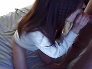 18 Year Old Babe Teases,  Sucks Big Cock And Gives In Tight Wet Pussy