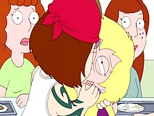 Family Guy - Meg Hits Her Bitch And Kisses Her - Meg Griffin Kisses Connie