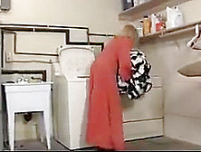 Busty Gilf Gets Fucked While Doing Laundry