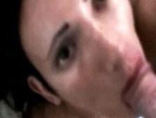 Brown Fully Fashioned Nylons And Facial Cumshot