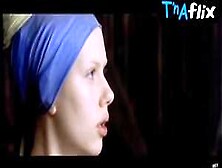 Scarlett Johansson Sexy Scene In Girl With A Pearl Earring
