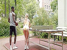 Aura Sin Wanted To Play Ping-Pong But Got Thick Black Dick Up Her Ass Flx003 - Analvids