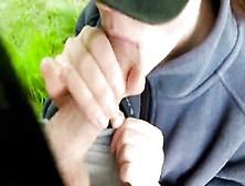 Outdoors Oral Sex And Drink By Cunt With Mouth Into The Garden.  Kleomodel