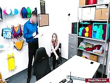 Blonde Working Student Gets Fucked For Stealing During Shift