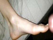 Cumming On A French Tipped And Sexy Af Foot
