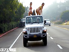 Vixen Two Best Friends Go West For A Threesome They Will Never Forget