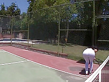 Katrina Jade Tennis Court Pov Blowjob