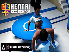 Hentai Sex University - Horny Hentai Students Practice Lesbian Sex With Each Other