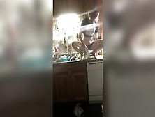 Sensual Stepmom Does The Dishes For Stepdaddy