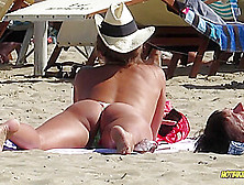 Amazing Ass Sexy Bikini Hot Milf Backview At The Beach