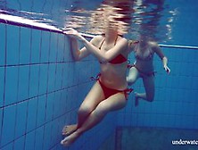 Hot Marusia And Melisa Darkova Underwater Lesbos