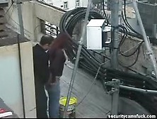 Spy Webcam Catch Fucking On Roof Top