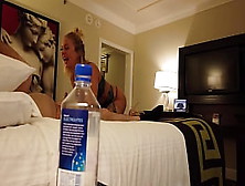 Stupid Water Bottle! Madelyn Monroe Mounts Stranger In Vegas