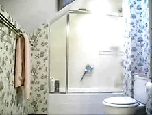 Hidden Camera Bathroom Showing Girl Undress