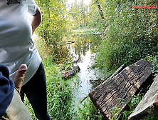 Munichgold's Outdoor Habdjob,  Blowjob Public In The Forest..  Have Fun