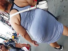 Slow Walker Thick Big Booty Bbw Latina In Grey
