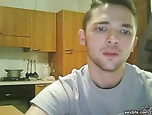 Bearded College Cutie Jerks Off On Webcam