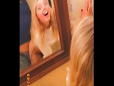 Quick Bathroom Blow And Mirror Fuck At Tiny Teens Parents Family Get Together