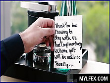 Mylfex. Com | This 7 Star Hotel Cares Too Much For New Clients So They Delivery A Kinky Milf At His Room As Part Of Gift,  Mysha M