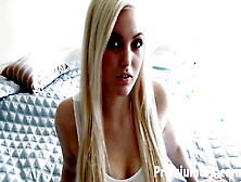 Horny Blonde Teen Jenna Ivory Twerks On A Cock