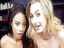 Game Of Truth Or Dare Leads To A Vr Threesome - Maya Bijou And Alexa Grace