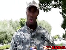 Foursome With A Military Dude And Three Horny Milf Dressed As Cops Just To Arrest And Fuck Black Guy