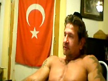 Steamy Gay Turkish Muscle Hunk Shows Off His Muscles