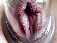 Insane Closeup Pumping Of Meaty Creamy Snatch.  Unshaved Soak Vagina Wants Cunnilingus