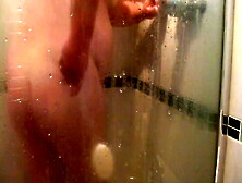 Jules Self Spanks & Wanks In The Shower