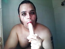 Pretty Boi Ruins Makeup Gagging On Dildo And Drool