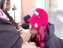 Black Plumper,  Mini Stalllion Is Sucking A Alternative Hard Cock As Unfathomable As This Babe Can