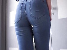Tight Blue Jeans Booty Worship Tease 4K
