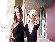 Wild Latina Blonde And Brunette Teens Indulge In Lesbian Sex - Nora Barcelona And Alexa Nasha