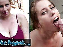 Public Agent Hot Belgian Tourist With Natural Humongous Breasts Gets Massive Wang Inside Her Shaved Twat