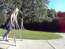 Blue Slc Crutches