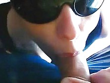 Italian Wife With Shades Sucks And Swallows