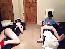 Soccer Chav Lad Wanks Off In Front Of Room Mate - Role Play Fantasy