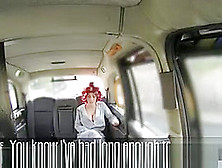 British Redhead Deep Throats In Fake Taxi
