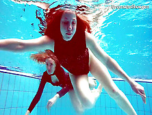 Diana & Simonna Two Oustanding Teens In The Pool