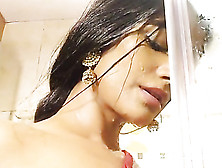 Beautiful Indian Girl Takes A Shower