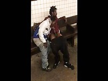 Crack Head Sloppy Nyc Trainstation Blow Job