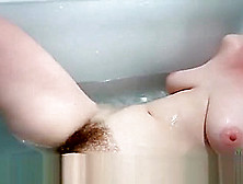Andrea Foster Is Hairy And In The Tub For A Scrub
