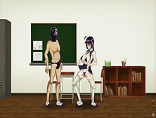 Nice Student Has Sex With A Husband In College In 2D Asian Cartoon Game | Breeding Log Ver. One. 04
