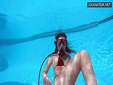 Underwatershow,  Natural Tits,  Stroking